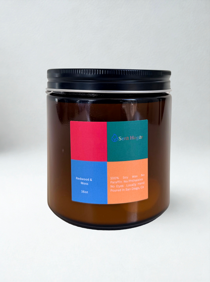 Redwood & Moss Scented Candle